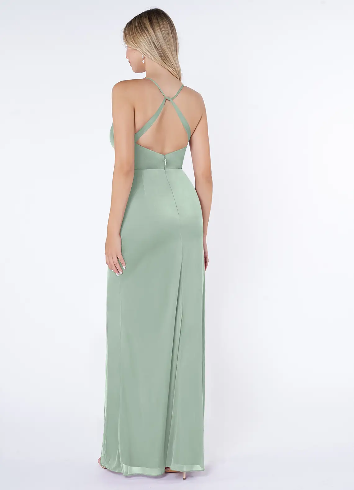 Vestido Corto Sexy Cruzado Con Escote En V Profundo, Espalda Descubierta, Abertura Lateral Ajustado Con Tirantes Finos Para Mujer Vestido De Fiesta Para Discoteca Zhengzuolin