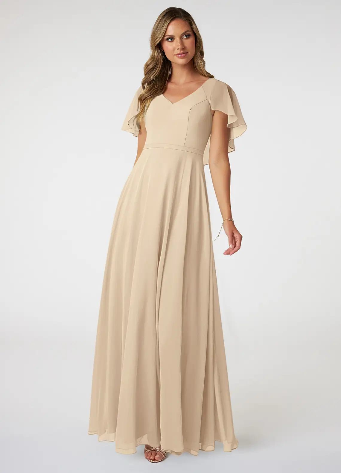 VESTIDO DE FIESTA MUJER LARGO DAMA DE HONOR ELEGANTE CEREMONIA Y GALA - 1