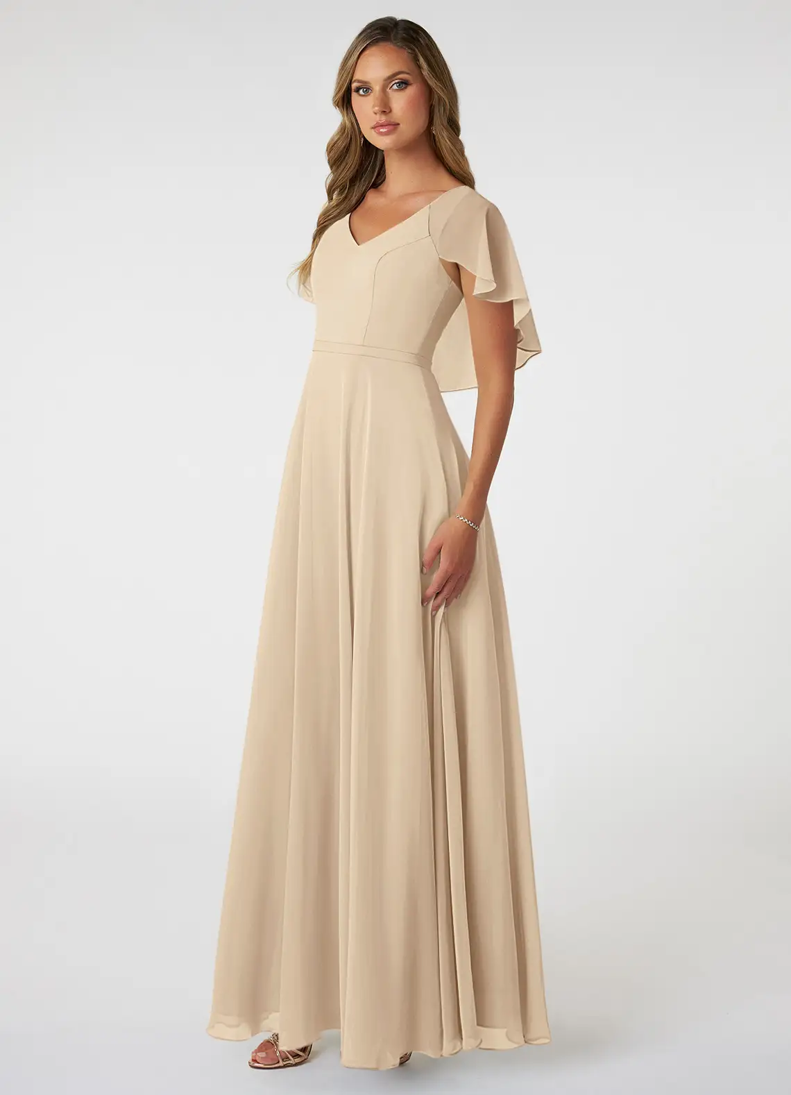 VESTIDO DE FIESTA MUJER LARGO DAMA DE HONOR ELEGANTE CEREMONIA Y GALA - 3