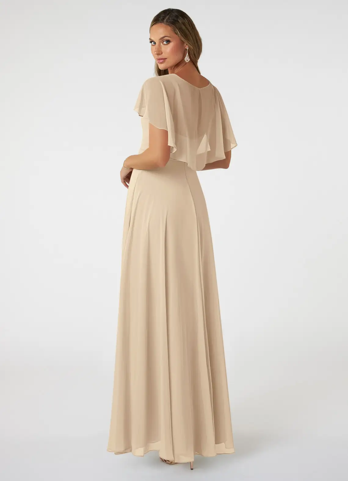 VESTIDO DE FIESTA MUJER LARGO DAMA DE HONOR ELEGANTE CEREMONIA Y GALA - 4