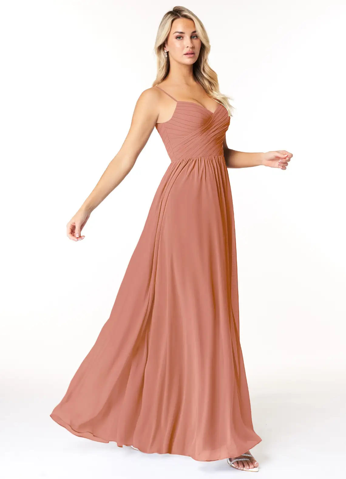 VESTIDO DE FIESTA LARGO MUJER PARA GALA Y CEREMONIAS CORTE EN A - 2