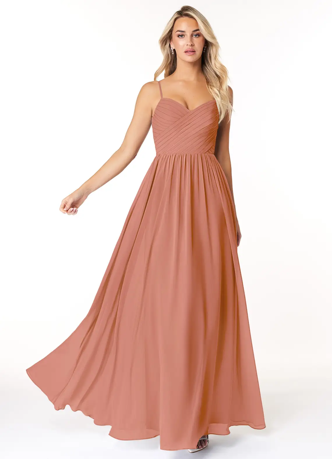VESTIDO DE FIESTA LARGO MUJER PARA GALA Y CEREMONIAS CORTE EN A - 4