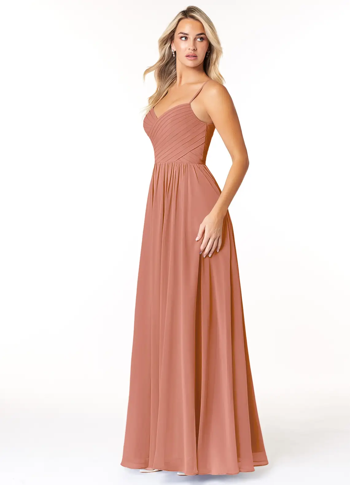 VESTIDO DE FIESTA LARGO MUJER PARA GALA Y CEREMONIAS CORTE EN A - 5