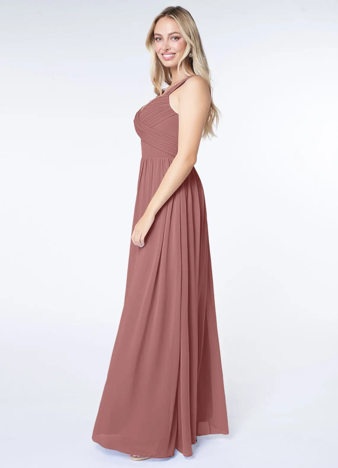 VESTIDO MUJER LARGO PARA DAMAS DE HONOR Y CEREMONIAS - 3