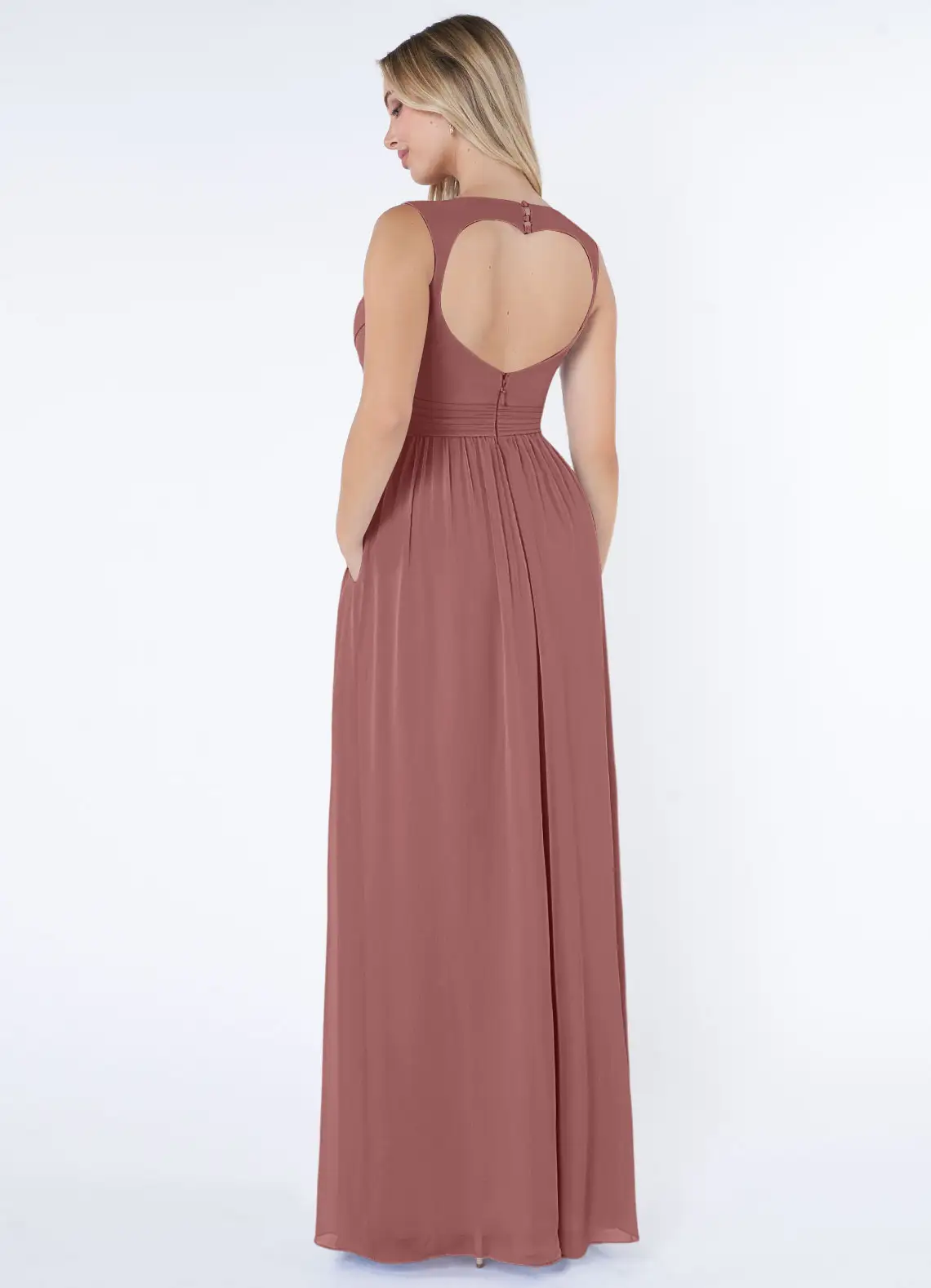 VESTIDO MUJER LARGO PARA DAMAS DE HONOR Y CEREMONIAS - 4