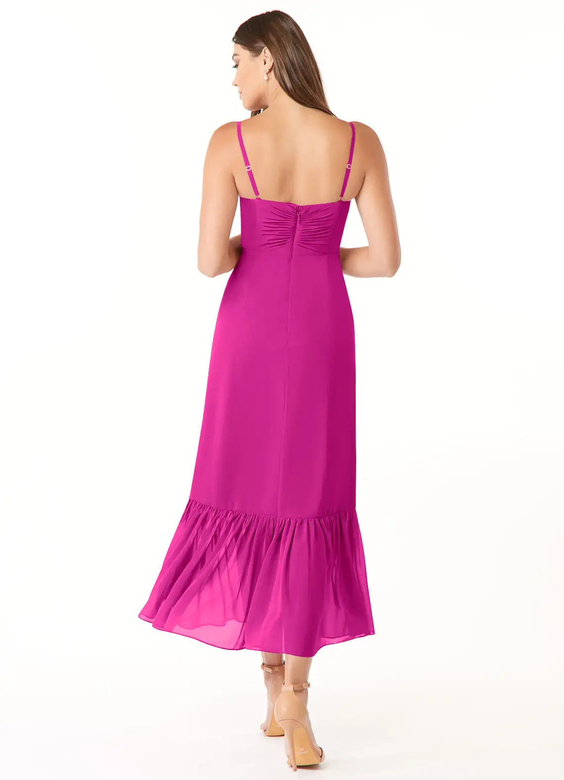 VESTIDO DE FIESTA MUJER ELEGANTE CEREMONIA BODA GALA - 2