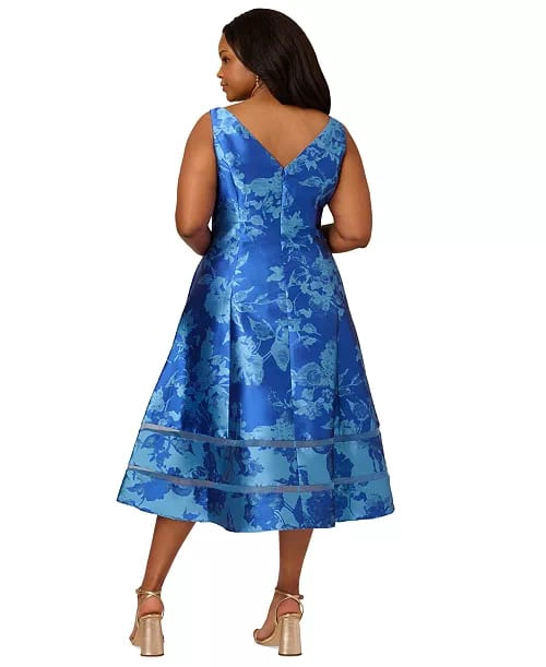 VESTIDO DE LUJO ELEGANTE COCTEL MUJER TODA OCASION TALLA GRANDE - 3