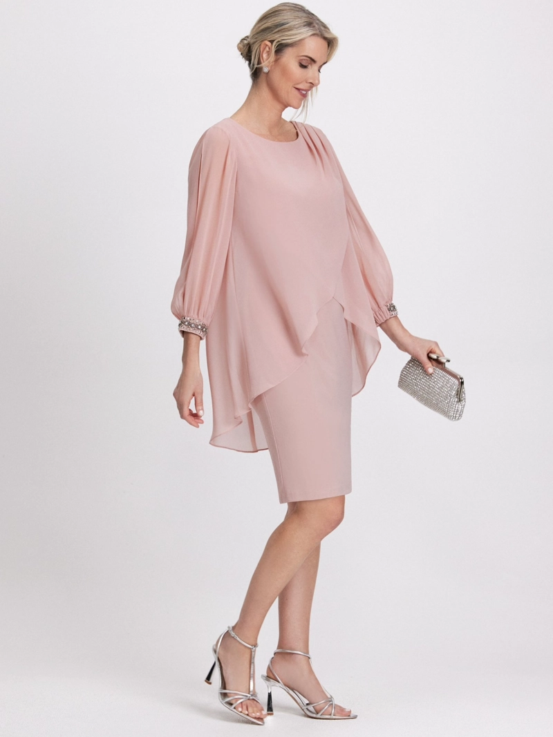 VESTIDO MIDI ELEGANTE MUJER  FIESTA COCTEL BODAS - 3