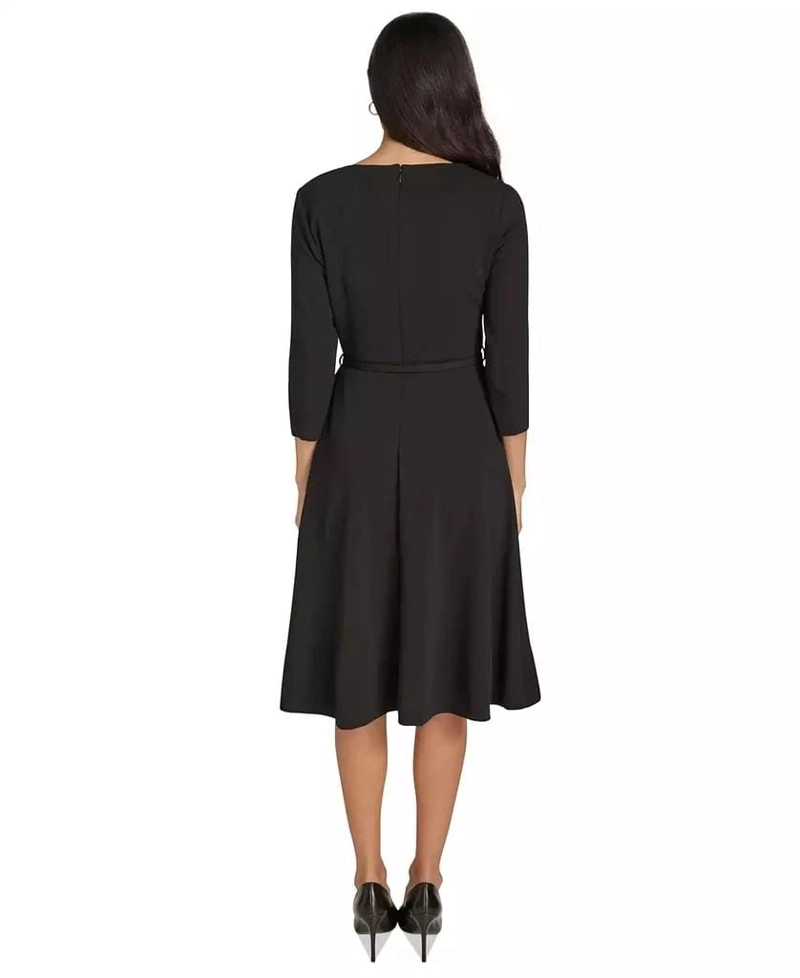 VESTIDO COCTEL ELEGANTE MUJER CORTE A - 4