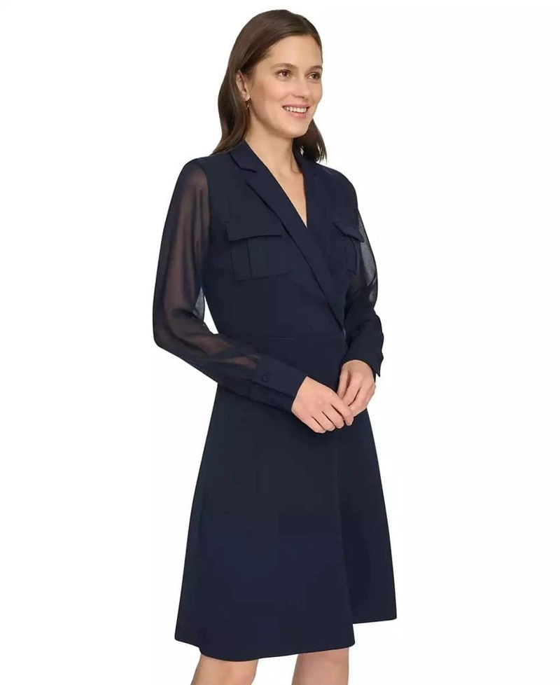 VESTIDO COCTEL ELEGANTE MUJER CORTE A - 3
