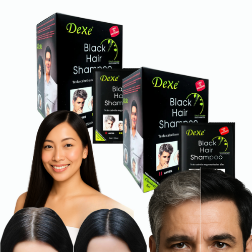 PACK 2x1 SHAMPOO CUBRE CANAS NEGRO CERO AMONIACO(20 sachet) - 1