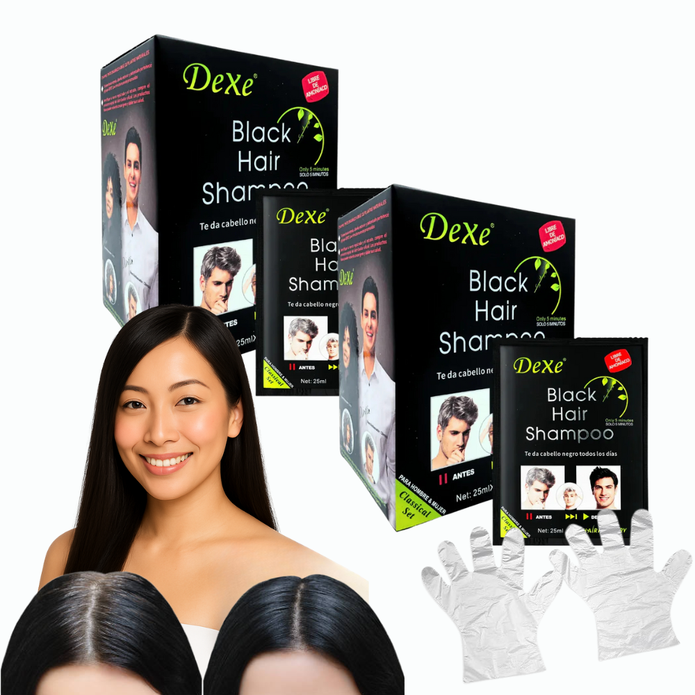 PACK 2x1 SHAMPOO CUBRE CANAS NEGRO CERO AMONIACO(20 sachet) - 7