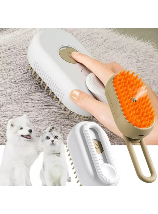 CEPILLO ELÉCTRICO 4 EN 1 A VAPOR PARA MASCOTAS PERROS USB - 2