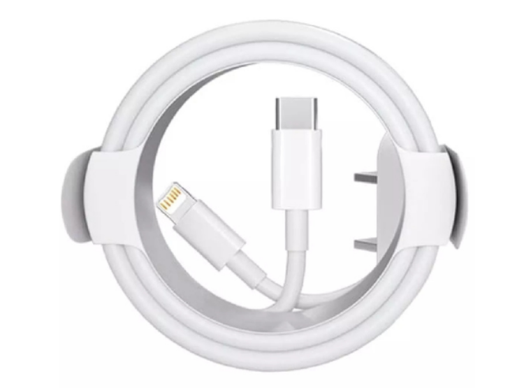 CARGADOR TIPO LIGHTNING A C PARA IPHONE 14 PRO MAX BLANCO - 4