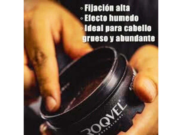 CERA MOLDEADORA ROQVEL AQUA BLACK PARA CABELLO Y BARBA - 3