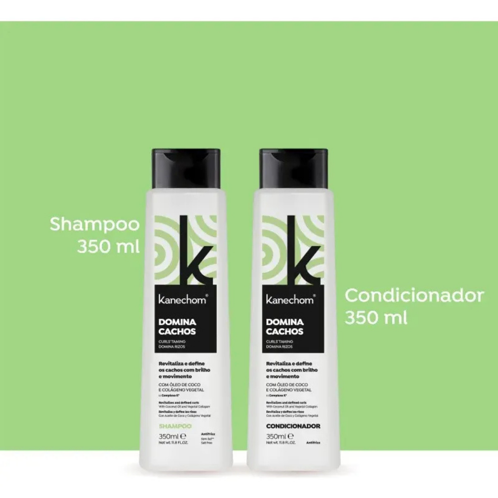 SHAMPOO + ACONDICIONADOR KANECHOM DOMINA CACHOS - 2