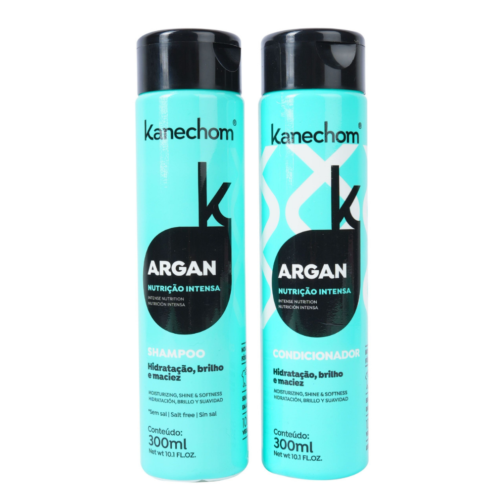 KIT PACK SHAMPOO + ACONDICIONADOR ARGAN KANECHOM 600 ML. - 2
