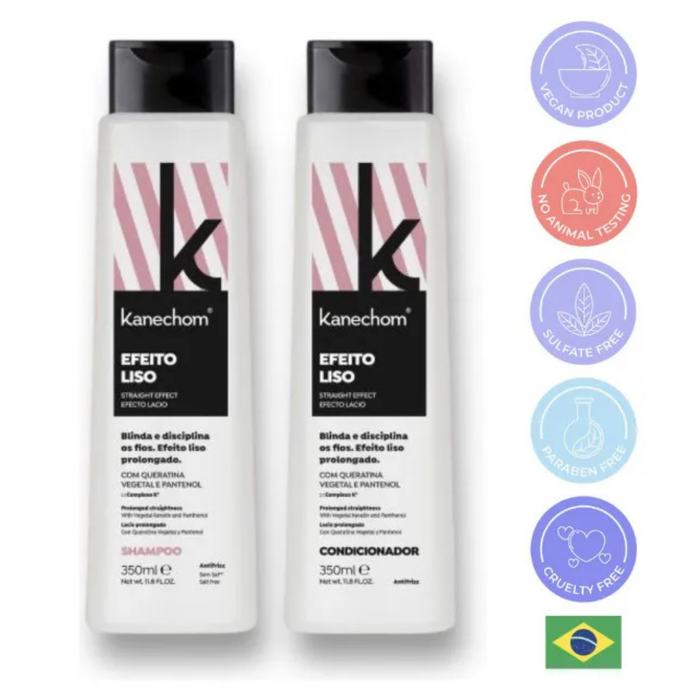 PACK SHAMPOO Y ACONDICIONADOR EFEITO LISO KANECHOM - 1