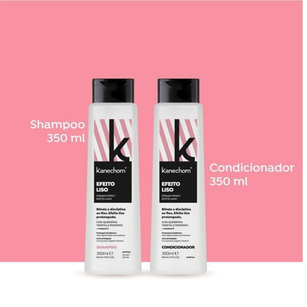 PACK SHAMPOO Y ACONDICIONADOR EFEITO LISO KANECHOM - 2