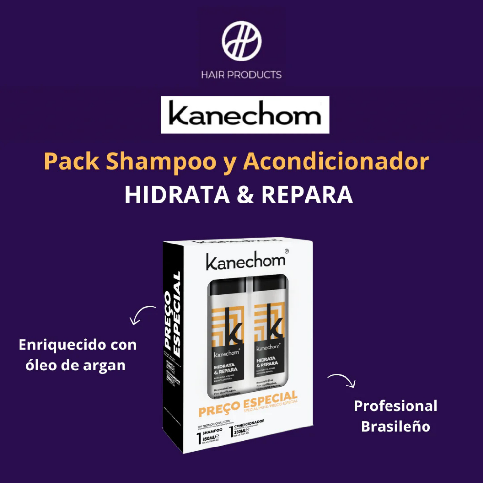 SHAMPOO + ACONDICIONADOR KANECHOM HIDRATA & REPARA - 2