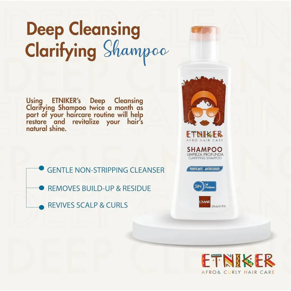 SHAMPOO LIMPIEZA PROFUNDA ANTIRESIDUOS ETNIKER 250ML - 2