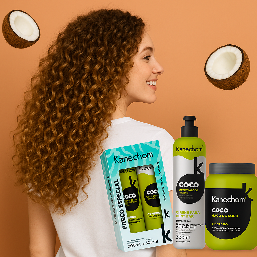 PACK TRATAMIENTO CAPILAR KANECHOM ÓLEO DE COCO RIZOS DEFINIDOS Y SUAVE - 2