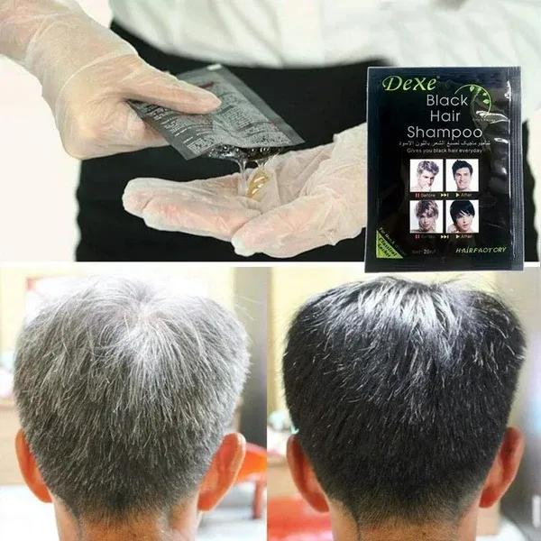 PACK 4X2 DEXE SHAMPOO PREMIUM TINTECUBRE CANAS NEGRO NATURAL 1 NEGRO - 5