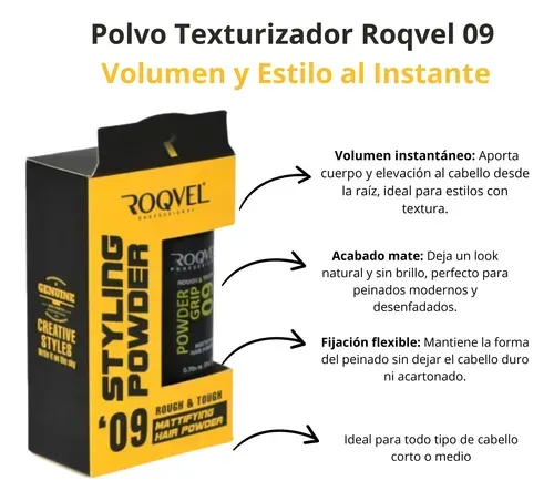 ROQVEL POLVO TEXTURIZADOR STYLING POWDER 09 - 4