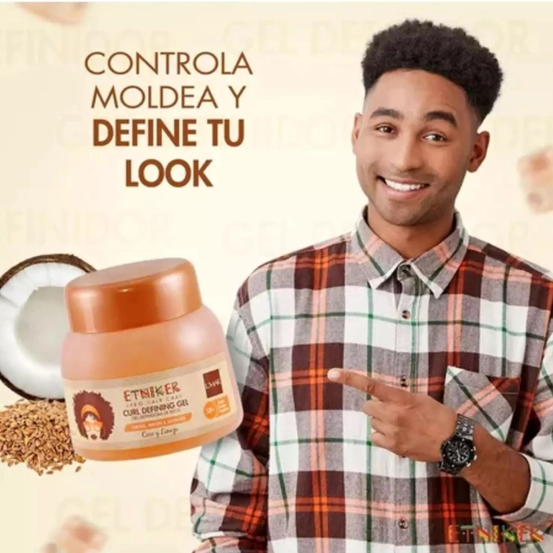 GEL ETNIKER RIZOS ANTI FRIZZ SIN ACARTONAR 300G - 3