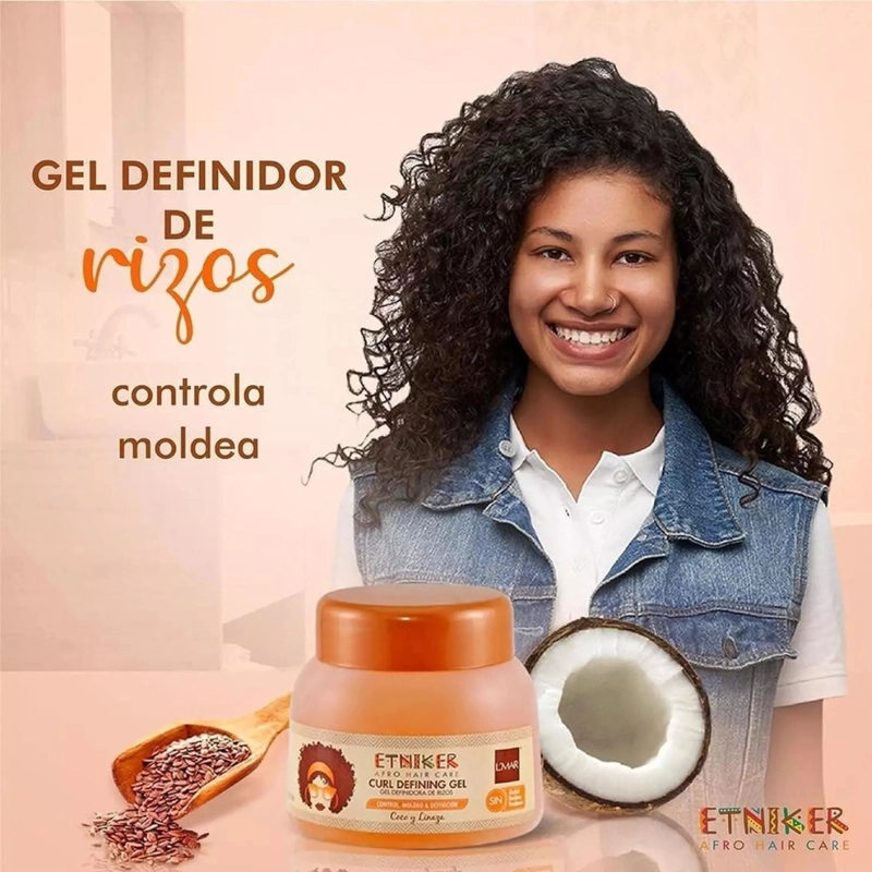 GEL ETNIKER RIZOS ANTI FRIZZ SIN ACARTONAR 300G - 4