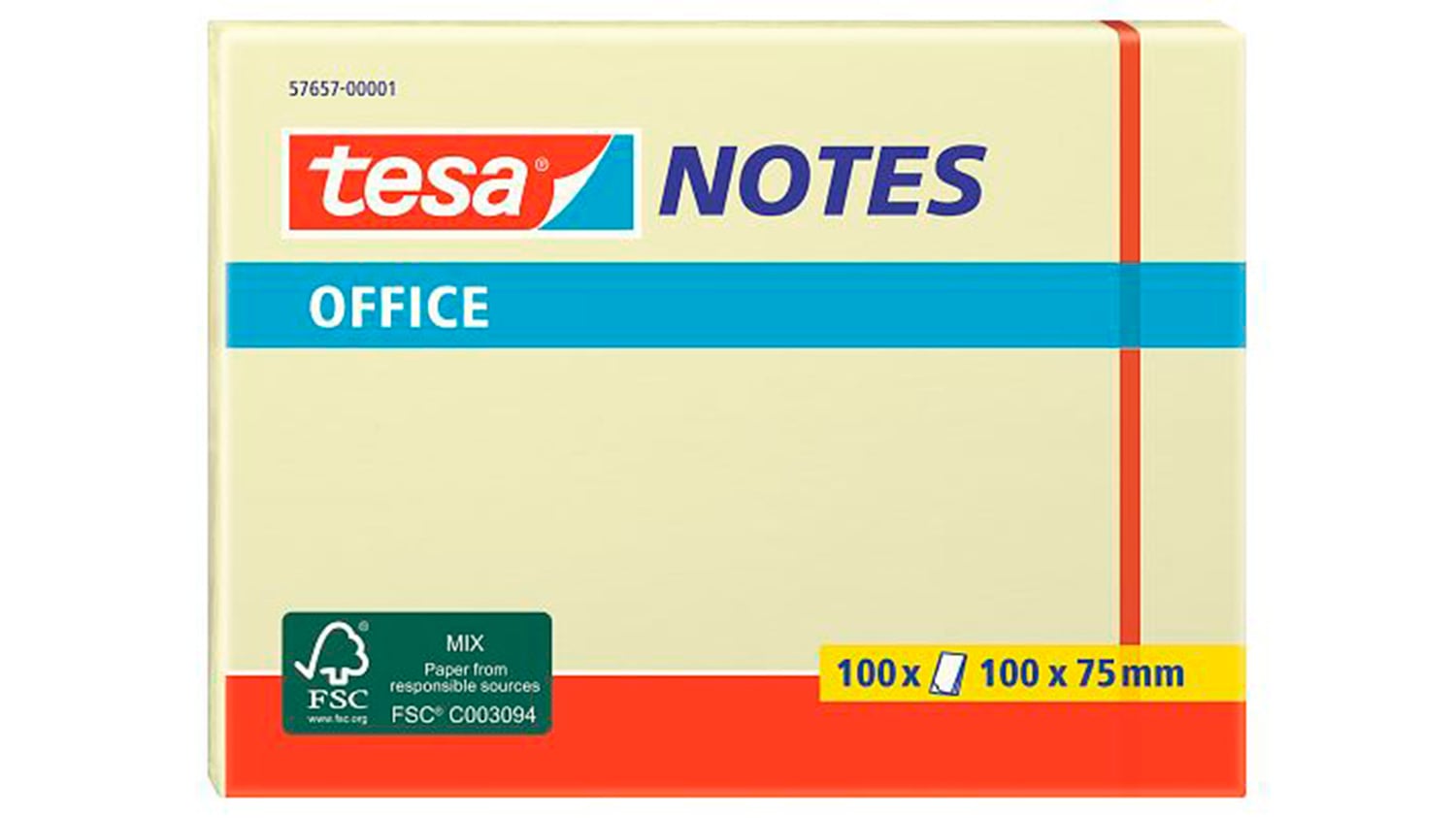 NOTA ADHESIVA TESANOTES 100 X 75 MM 3 UNIDADES - 1