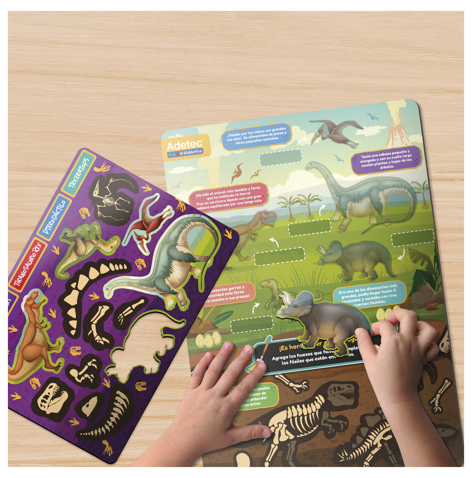 DINOSAURIOS LÁMINAS MAGNÉTICAS JUEGA Y APRENDE - 3