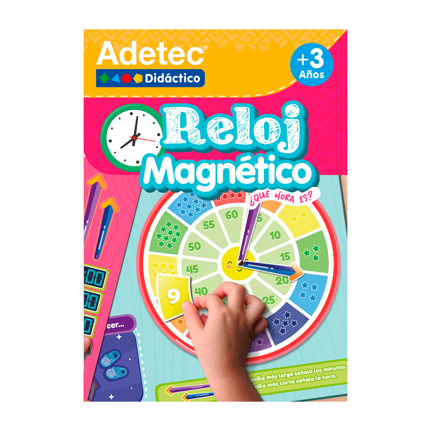 RELOJ LÁMINAS MAGNÉTICAS JUEGA Y APRENDE - 1