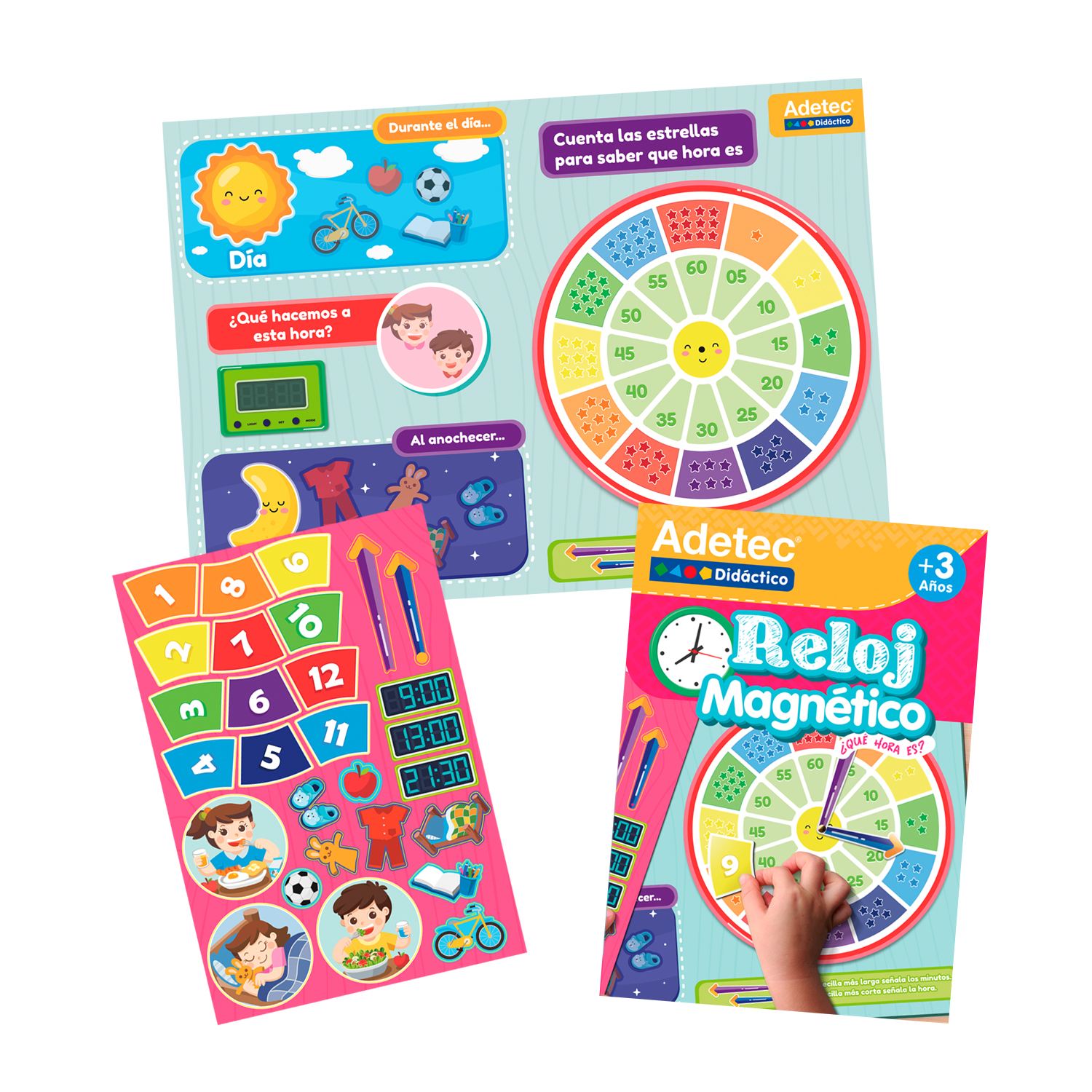 RELOJ LÁMINAS MAGNÉTICAS JUEGA Y APRENDE - 4