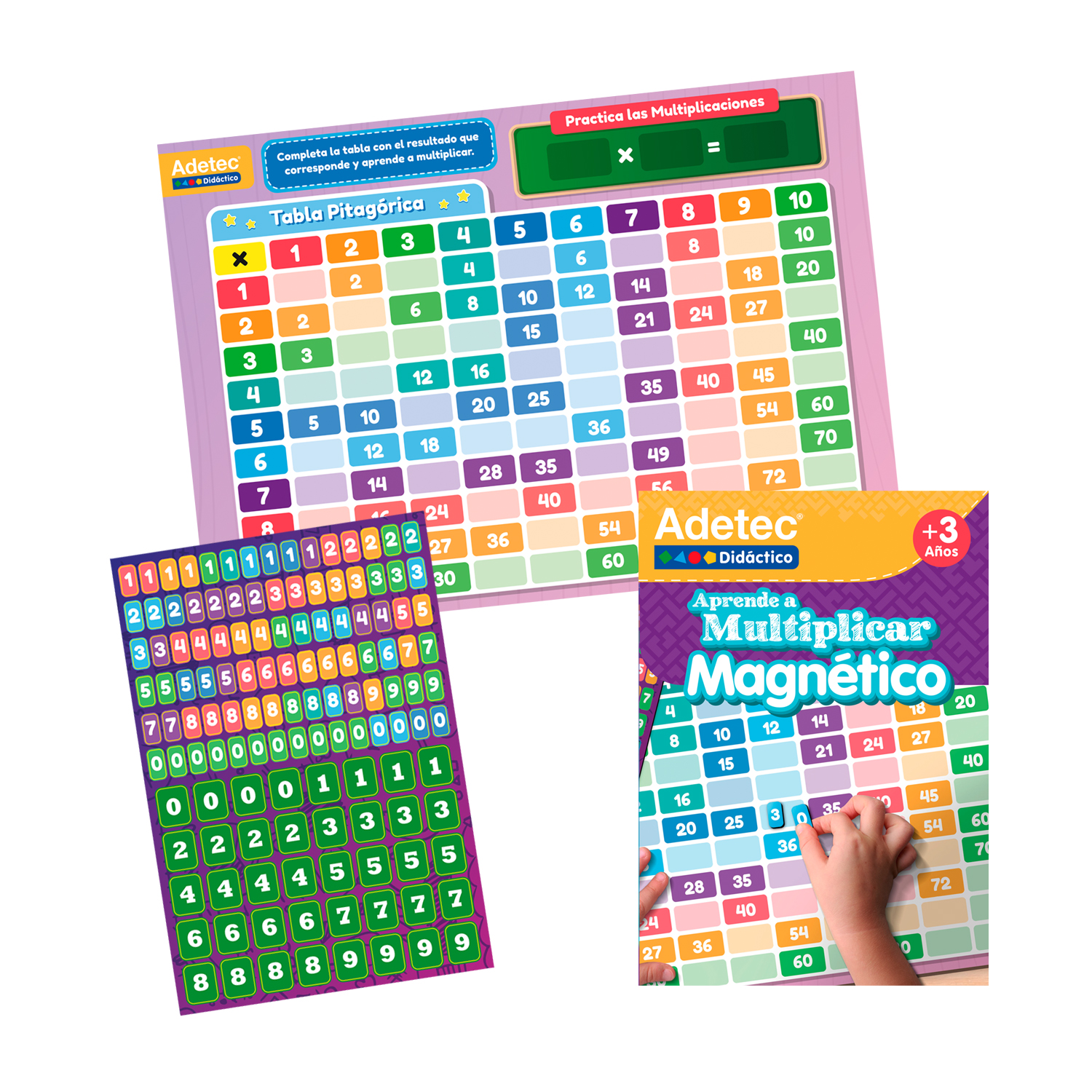 TABLAS MULTIPLICAR LÁMINAS MAGNÉTICAS JUEGA Y APRENDE - 4