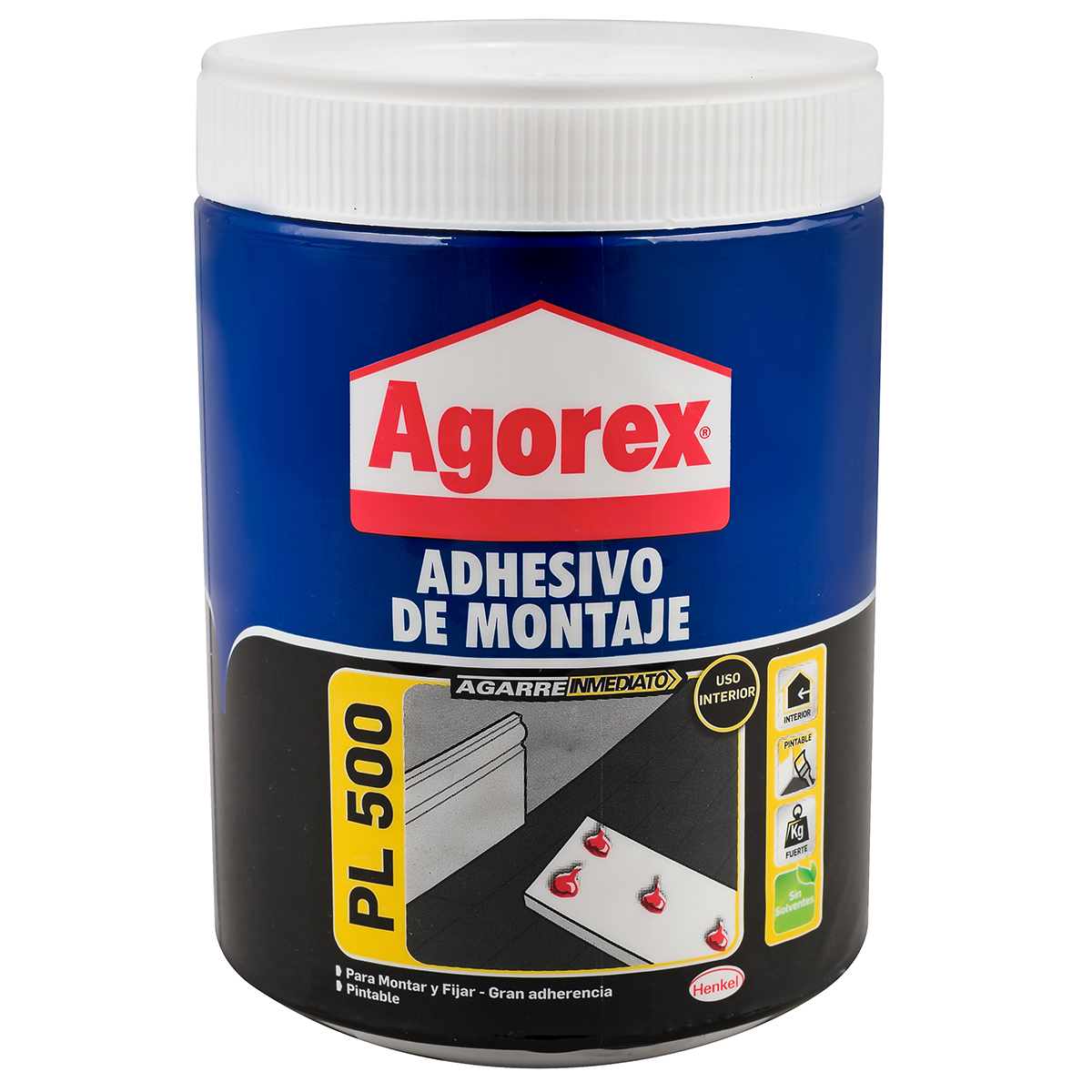 PEGAMENTO ADHESIVO DE MONTAJE AGOREX 800 G - 2