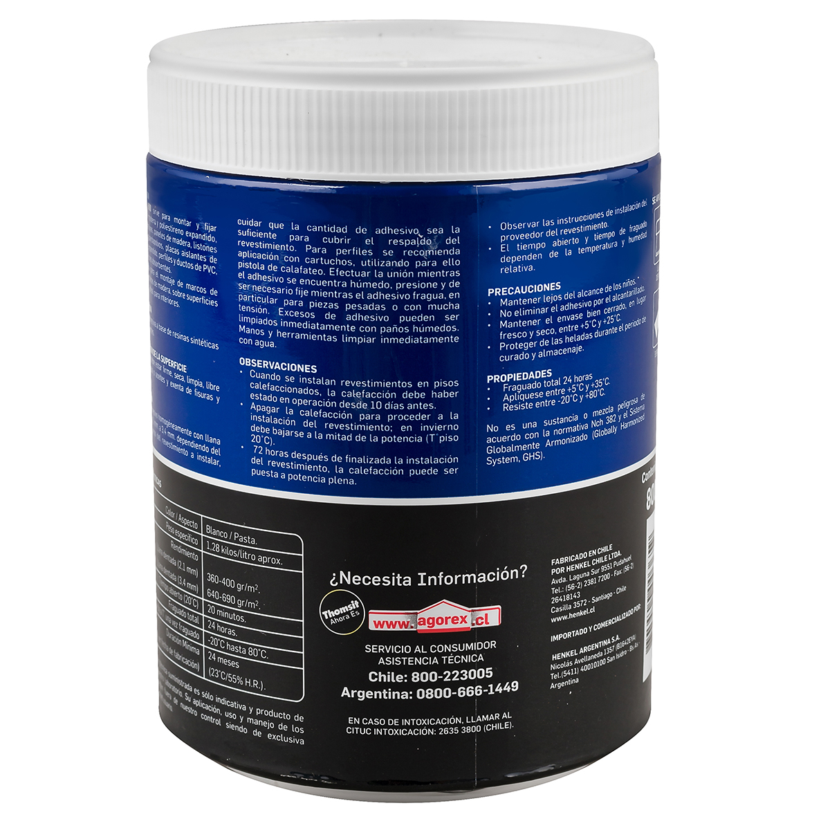 PEGAMENTO ADHESIVO DE MONTAJE AGOREX 800 G - 3