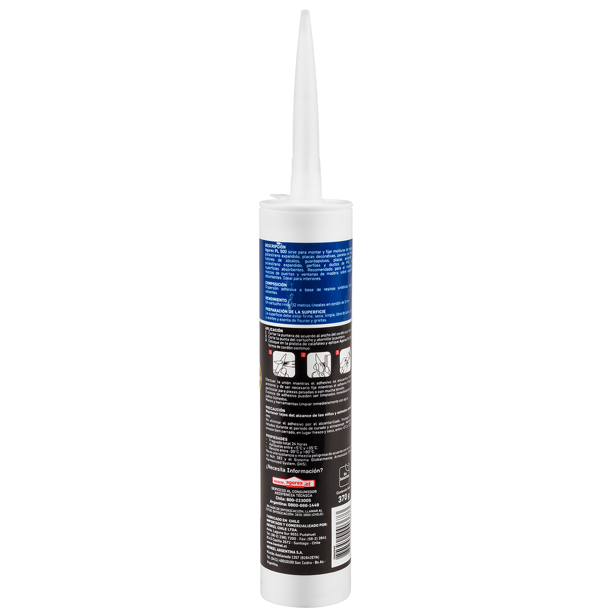 PEGAMENTO ADHESIVO DE MONTAJE PL500 AGOREX 370GR - 3