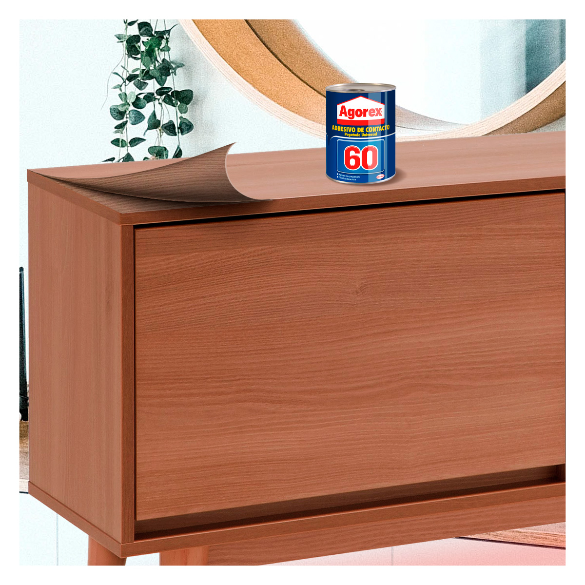 PEGAMENTO ADHESIVO DE CONTACTO HENKEL ADHESIVES MULTIUSO AGOREX-60 1 LITRO - 6
