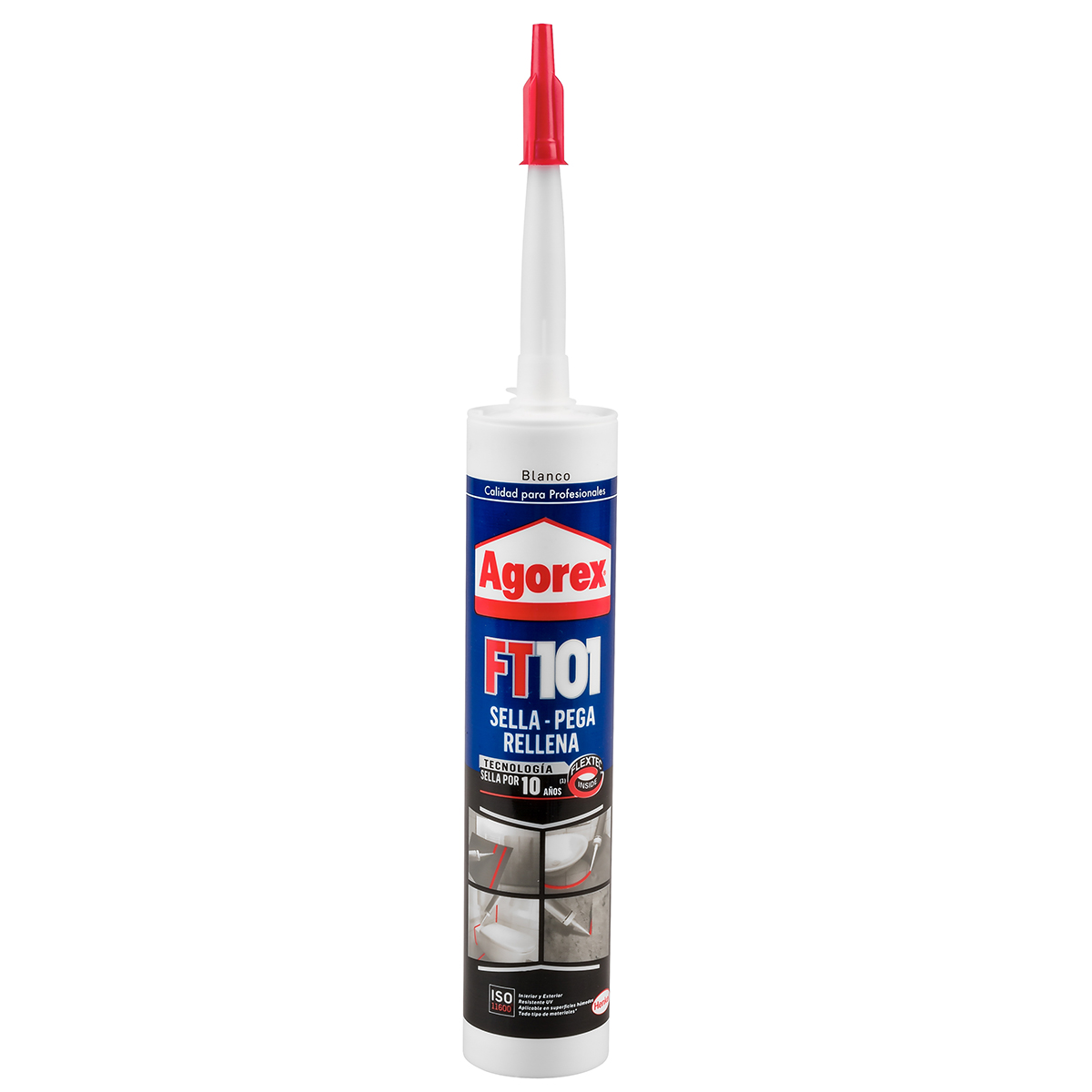 ADHESIVO SELLANTE PROFESIONAL HENKEL ADHESIVES AGOREX FT101 BLANCO 300 ML - 2