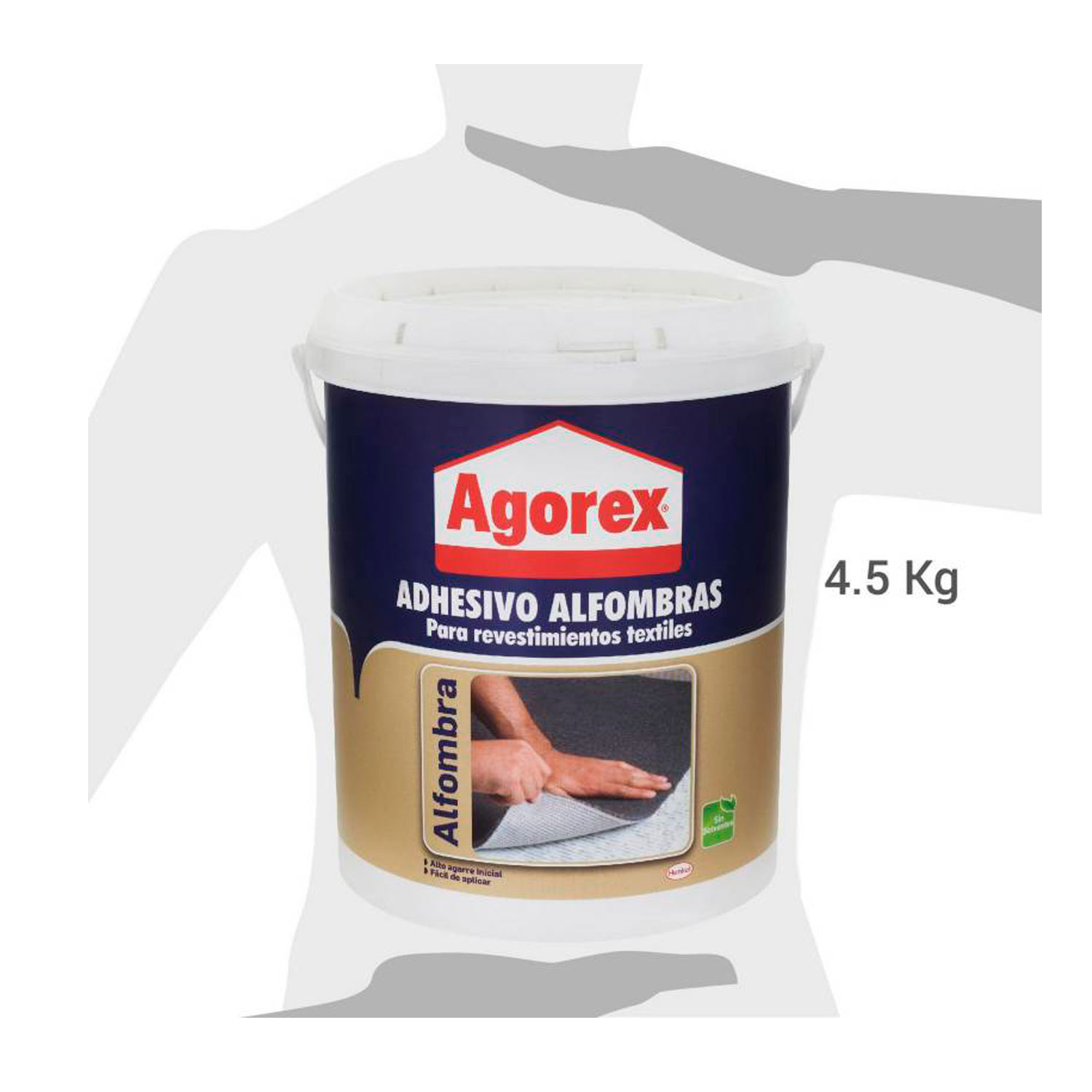 PEGAMENTO ADHESIVO HENKEL ADHESIVES PARA REVESTIMIENTOS AGOREX ALFOMBRA 4.5 KG - 3