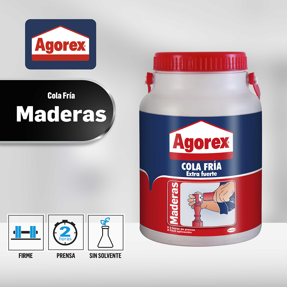 PEGAMENTO COLA FRÍA MADERA AGOREX 3,2KG - 6