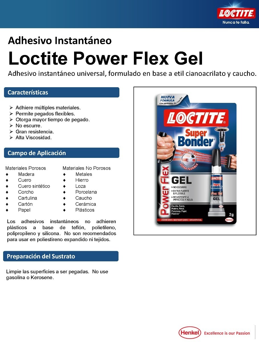 PEGAMENTO UÑAS HENKEL ADHESIVES LOCTITE FLEX GEL 2G - 8