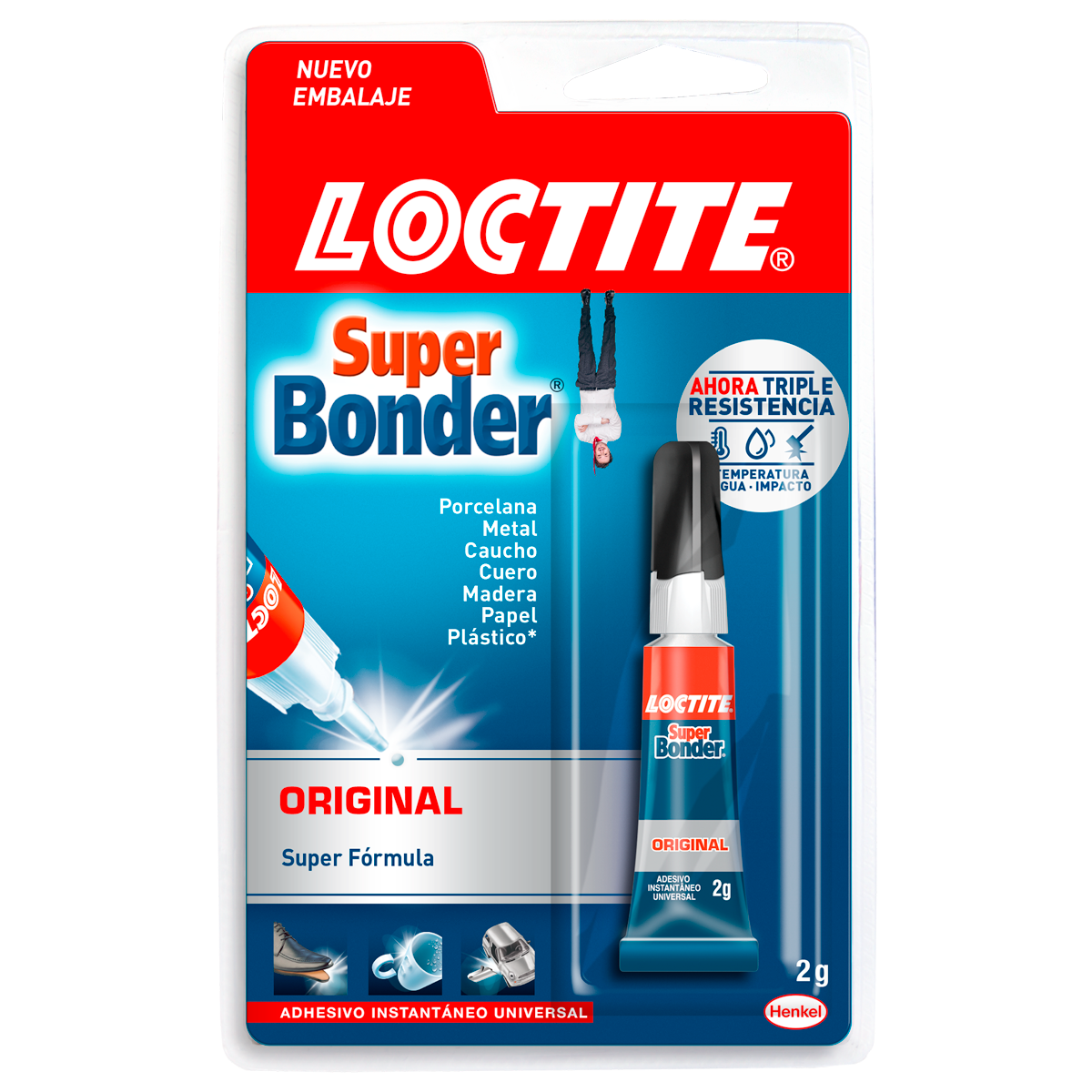 LOCTITE SUPER BONDER ORIGINAL 2 GRS ADHESIVO INSTANTÁNEO - 2
