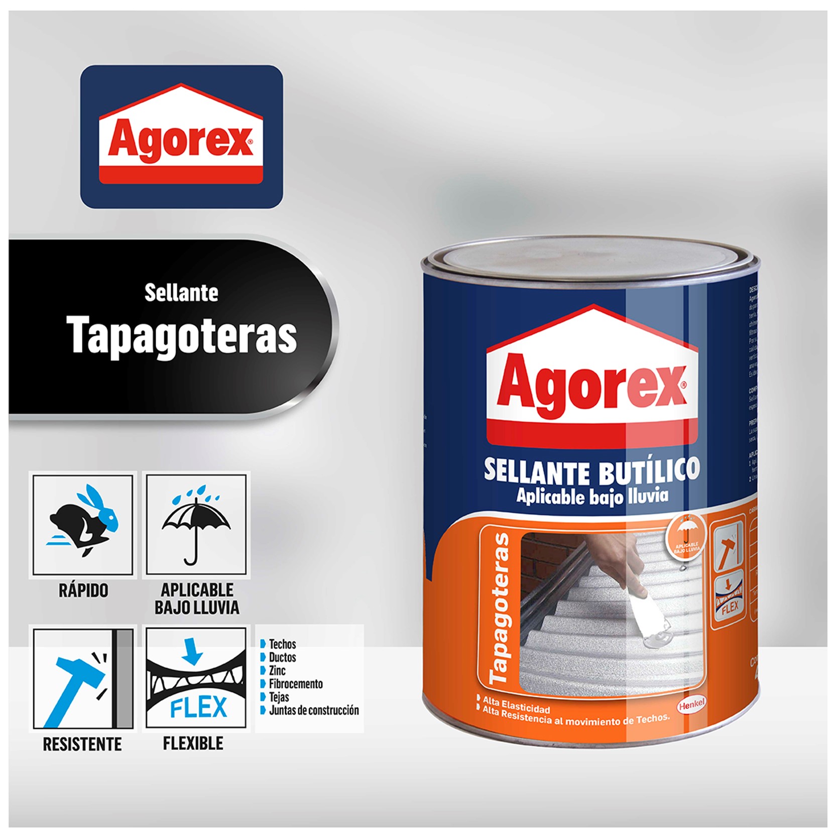 TAPAGOTERAS SELLANTES PROFESIONALES AGOREX 4,5KG - 6