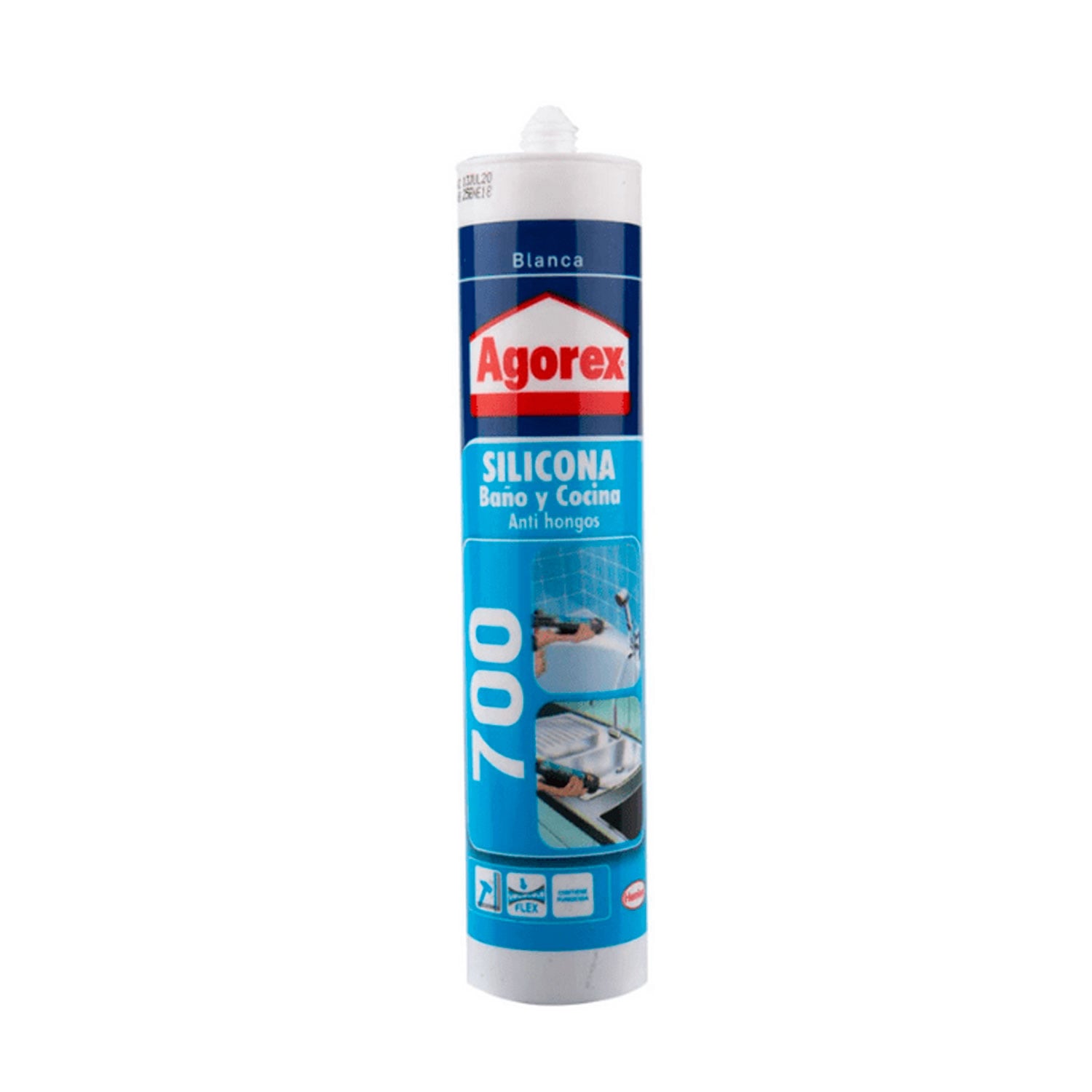 SILICONA SELLANTE HENKEL ADHESIVES 300 ML PROFESIONAL BLANCO AGOREX 700 - 1
