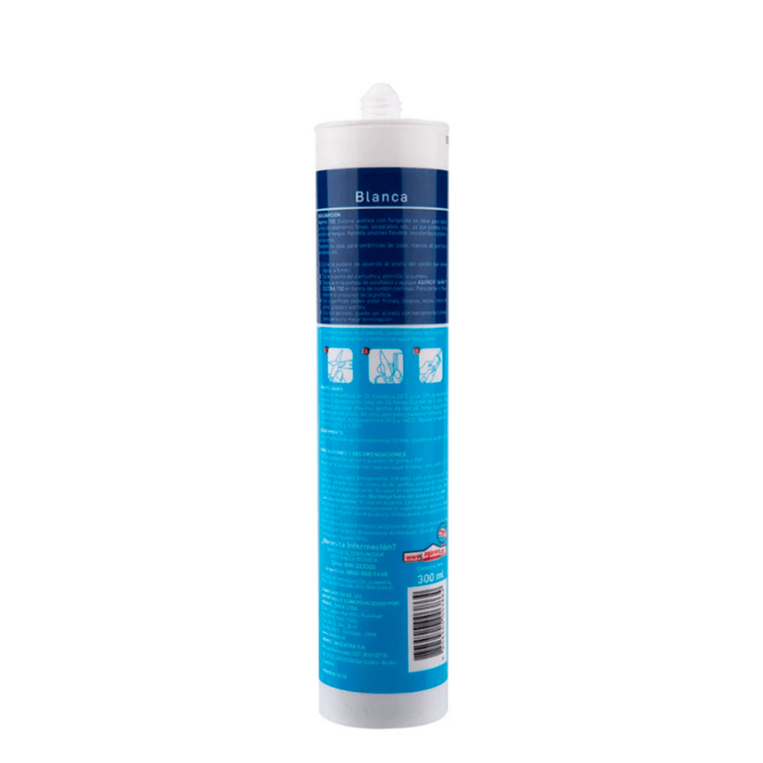 SILICONA SELLANTE HENKEL ADHESIVES 300 ML PROFESIONAL BLANCO AGOREX 700 - 5