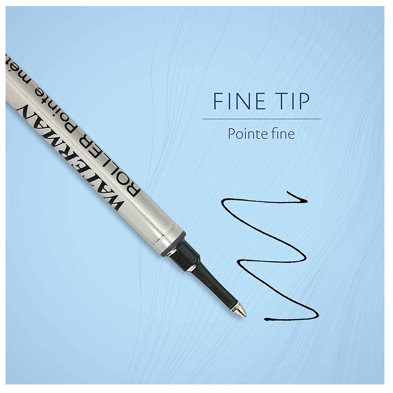 RECAMBIO PARA BOLÍGRAFO DE PUNTA FINA RODANTE NEGRO WATERMAN - 6