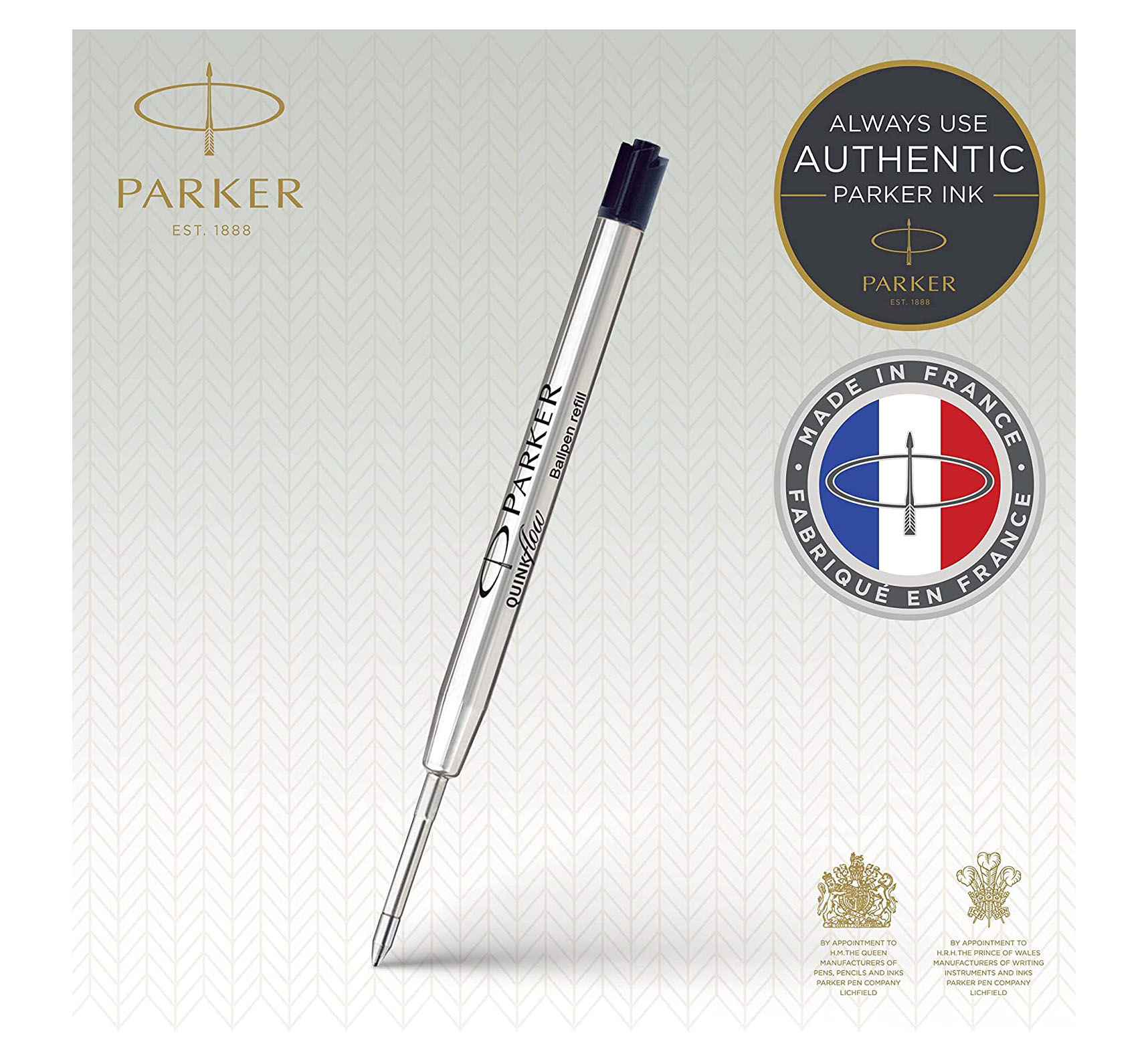 REPUESTO TINTA PARA BOLÍGRAFOS PARKER QUINKFLOW M NEGRO 3U - 2