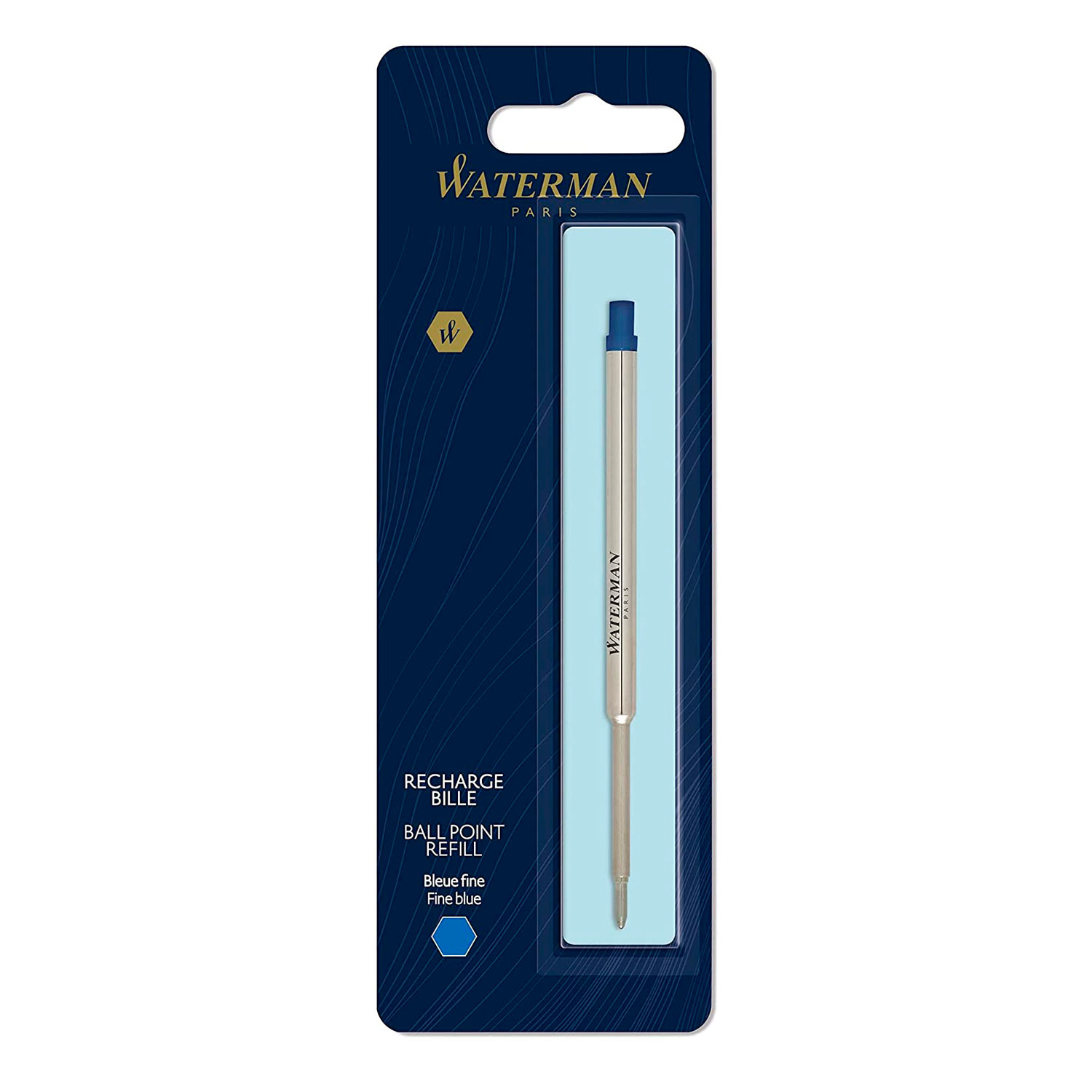 WATERMAN RECAMBIO PARA BOLÍGRAFOS PUNTA MEDIANA TINTA AZUL - 1